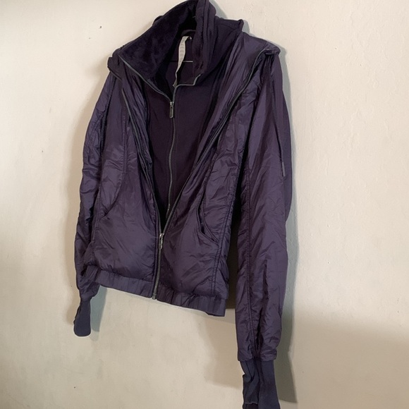 Lululemon Scuba Hoodie *Glyde Purple jacket coat 26259 Size 8 - Picture 3 of 8